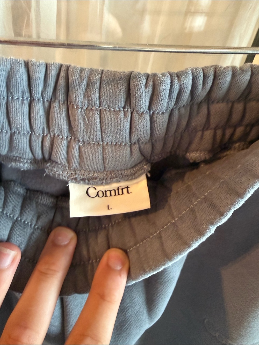 Comfrt Men’s Large Sweatpants in Light Gray - Picture 3 of 4
